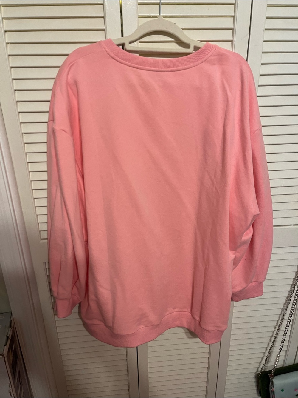 QUEEN OF SPARKLES Pink Candyland Sequin Queen Sweatshirt - Picture 4 of 5